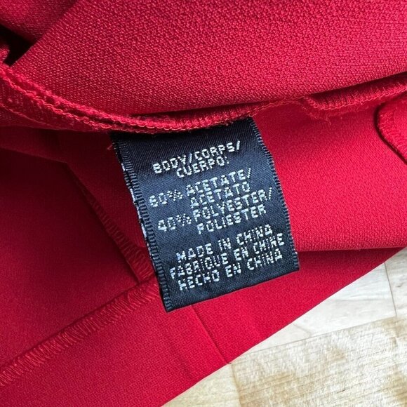 Jill Jill Stuart Cardinal Red Cutout Sheath One Shoulder Cocktail Dress Size 2 - Picture 7 of 9